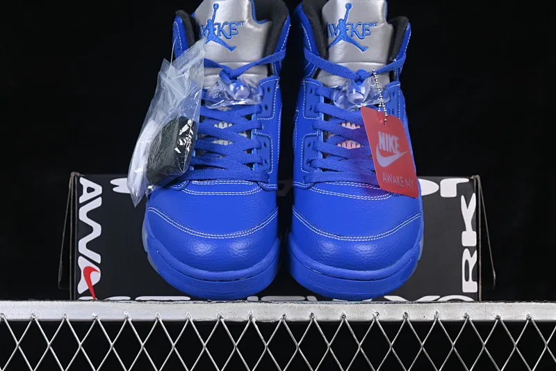 All categories Air Jordan Jordan series basketball shoes Air Jordan 5 Awake NY x Air Jordan 5 Retro AJ5 Joe 5 racing blue DV4982-400